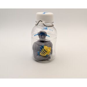 Disney CharaBottle 1999 Tomy Figure Keychain Japan Prince Eric Bust w/ Flounder